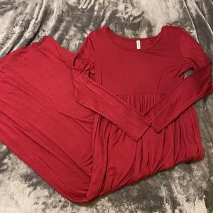 Long Sleeve Maxi Dress with Pockets